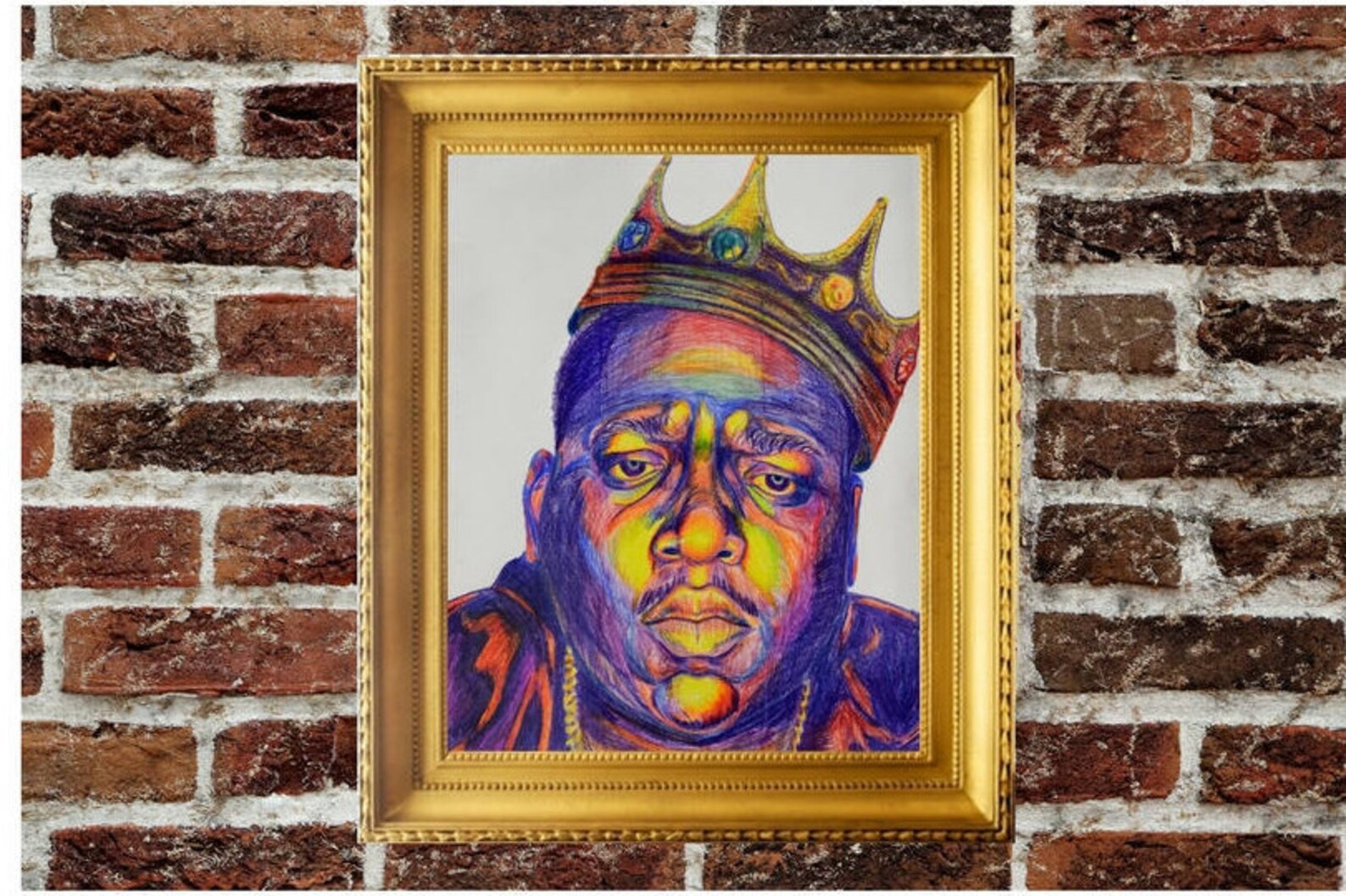 Rapper Biggie Smalls the Notorious B.I.G. Wall Art Decor, Print of the