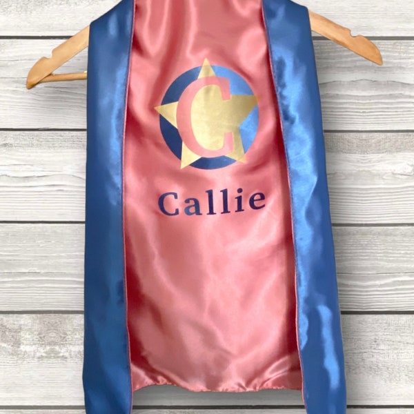 SUPERHERO CAPE- CUSTOM Cape- Personalize Superhero Cape- Kids Cape- Pretend Play- Holiday Gifts- Birthday Gift