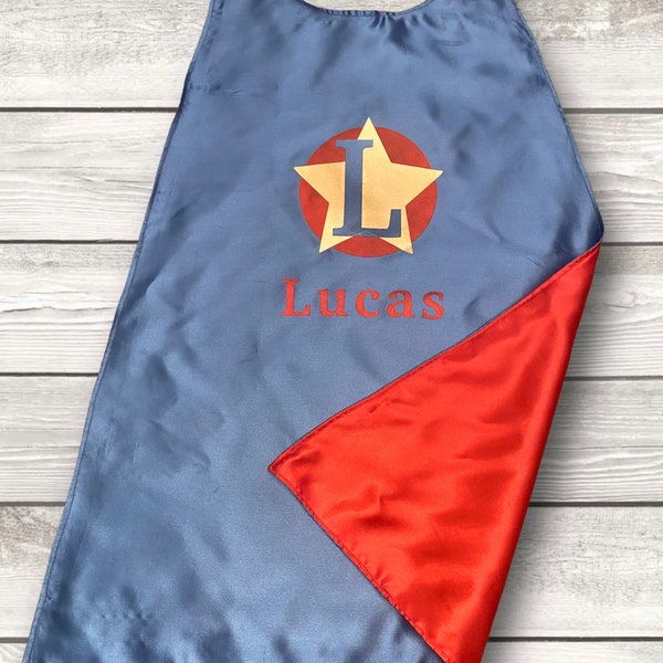 SUPERHERO CAPE- CUSTOM Cape- Personalize Superhero Cape- Kids Cape- Pretend Play- Holiday Gifts- Birthday Gift