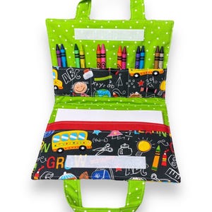 Crayon Carrier – School Crayon Case – Crayon Organizer – Kids Crayon Holder – Coloring Kit – Art Organizer – Gift for Boys – Travel Set