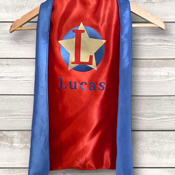 SUPERHERO CAPE- CUSTOM Cape- Personnaliser Superhero Cape- Kids Cape- Pretend Play- Holiday Gifts- Birthday Gift