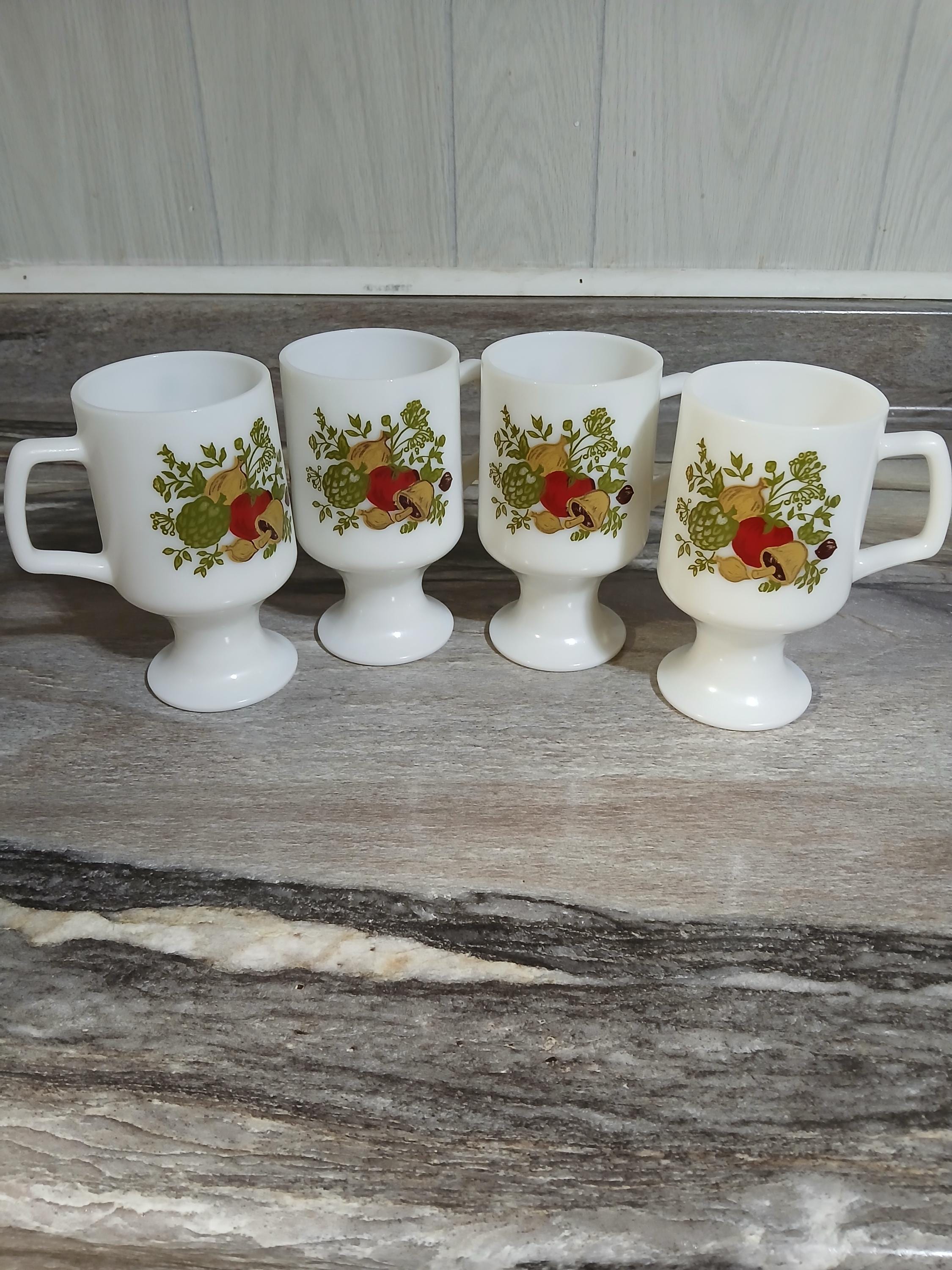 12 Oz Milk Glass Mug - Etsy