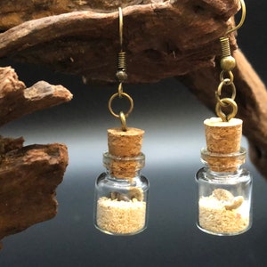 Sand and Shells Jar Earrings