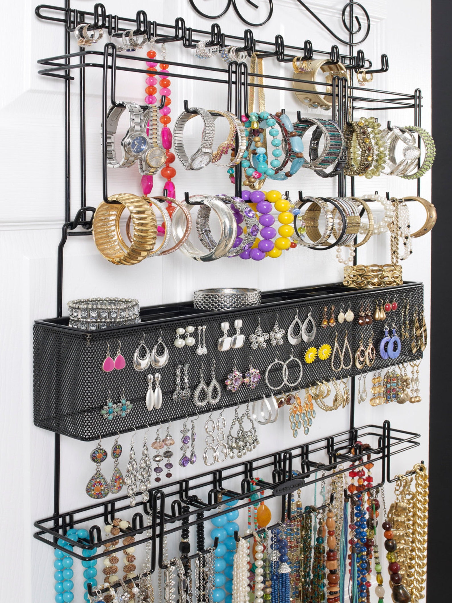 Longstem 6100 Over the Door/wall Closet Jewelry Organizer Etsy
