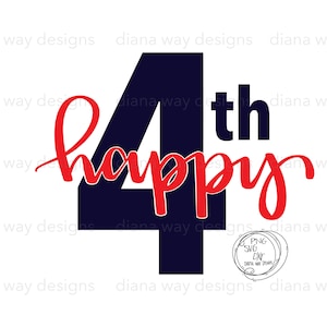Happy 4th-Fun Patriotic design SVG/DXF/PNG, cut file, July 4th adult, youth, baby t-shirt, Independence Day svg, patriotic quote, face mask