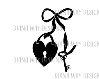 pix Fancy Key Svg lock and key svg etsy