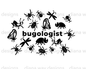 Bugólogo-Instant SVG / DXF / PNG, ¡Un verdadero cazador de errores! bugs svg, cita de bugs divertidos, archivo de corte, cita de camiseta de bug de niño / niña, camiseta de juventud,