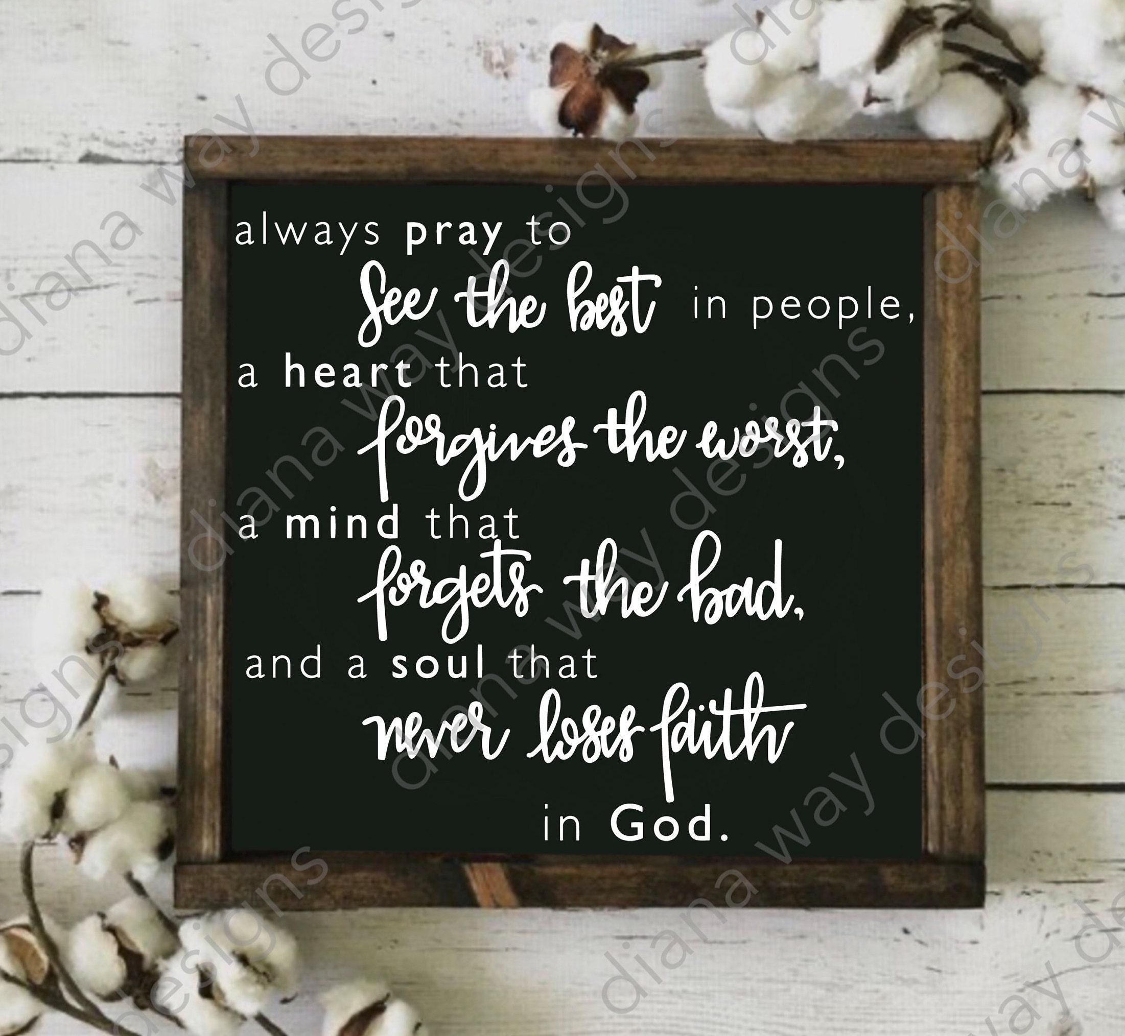 Always Pray Poem--inspirational, Hand Lettered SVG/DXF/PNG Files for ...