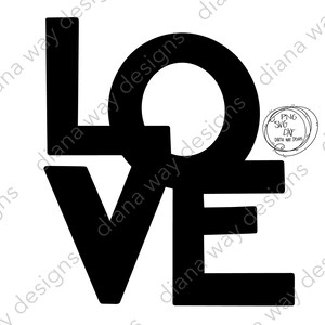 L O V E - SVG / PNG / DXF gesneden bestanden, handgeletterde svg, t-shirt ontwerp svg, home decor, sillouette, cricut, liefde ontwerp