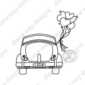 Just Married!- Handbeschriftete SVG, DXF, PNG, Dateien für, Silhouette, Cricut, Cut Files, Hochzeit, Home, T-Shirt, Hut, Maske