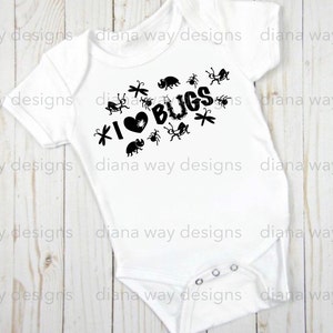 I Love Bugs!--instant SVG/DXF/PNG, Bugs Svg, Fun Bugs Quote, Cut File ...