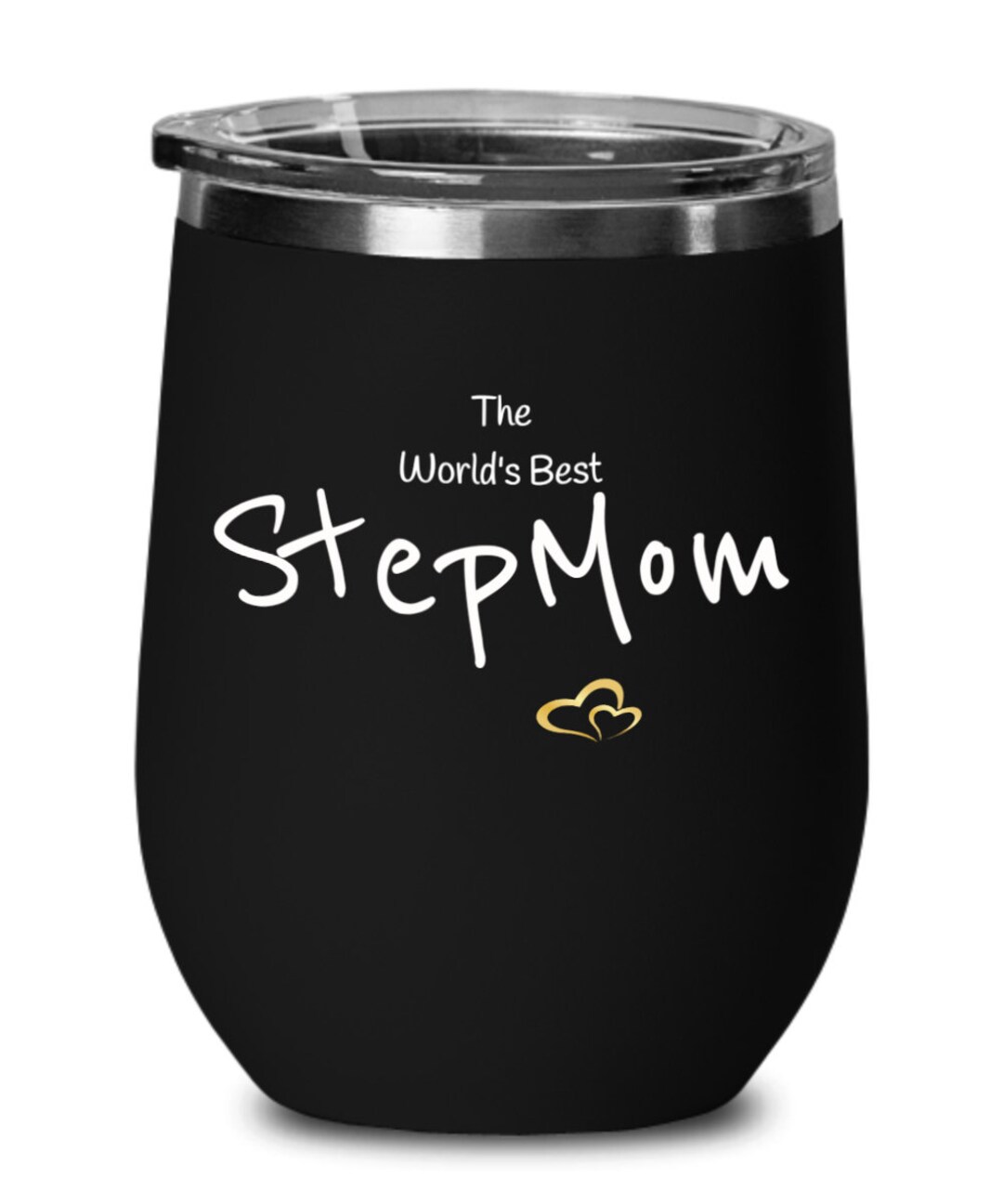 The World's Best Step Mom Wine Glass With Lid Mothers Day Etsy