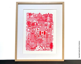 MONTREAL Neon Serigrafia Limited Edition Firmata