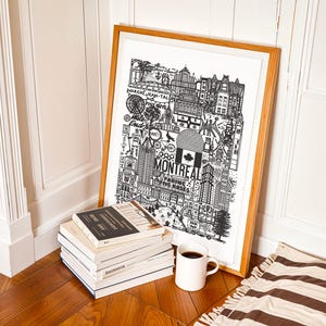 MONTREAL   Affiche   Illustration de ville