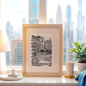 NEW YORK   Affiche   Illustration de la ville