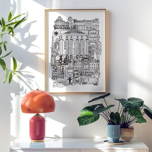 BERLIN   Affiche   Illustration de ville