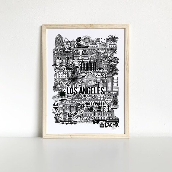 LOS ANGELES Poster | Etsy