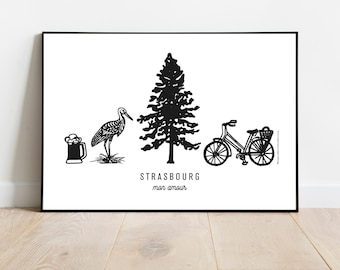 STRASBOURG symbols poster