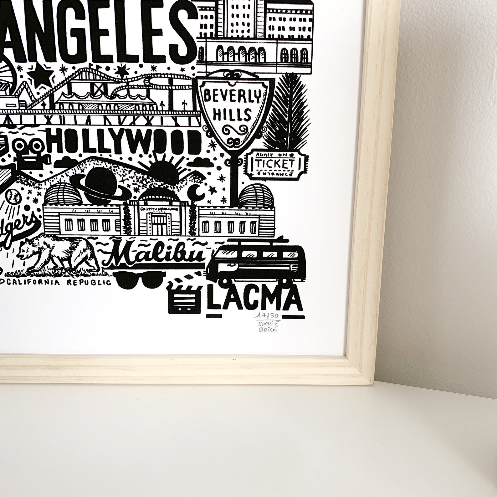 LOS ANGELES Poster | Etsy
