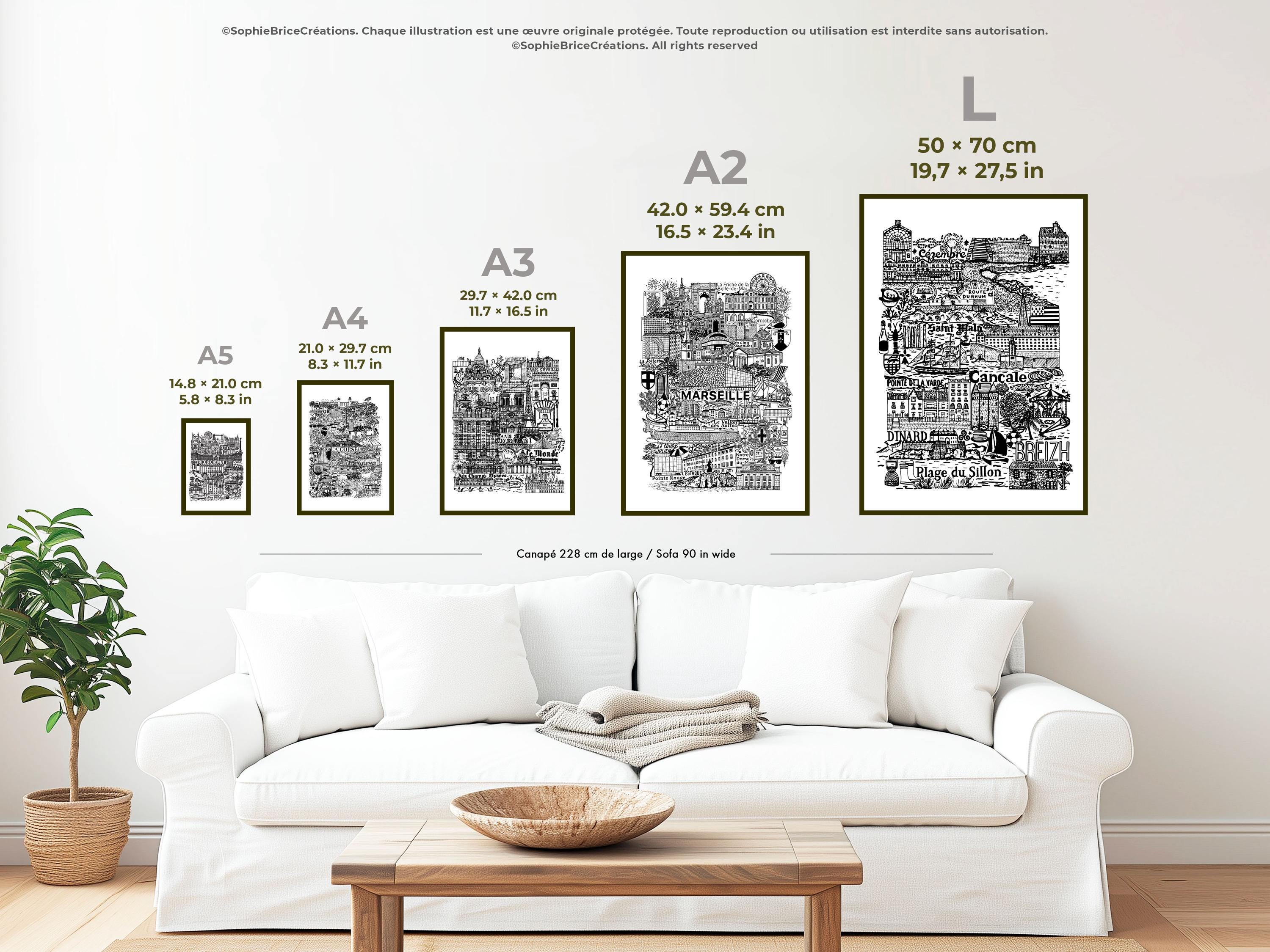Copenhagen | Black and White Poster | Scandinavian Architecture ...