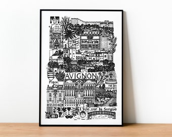 AVIGNON city poster
