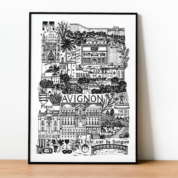 AVIGNON city poster