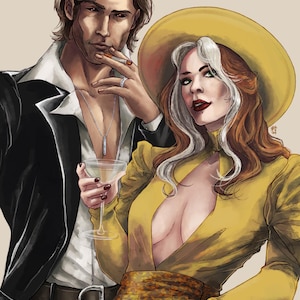 Rogue & Gambit X-Men &#39;Home and Harbor&#39;  print