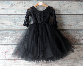 womens black tulle dress