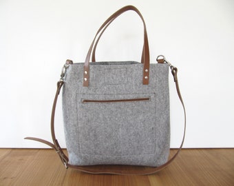 Felt bag light gray