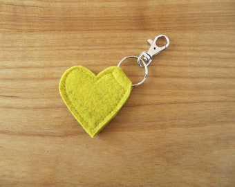 Heart keychain felt wedding bride guest gift advent calendar