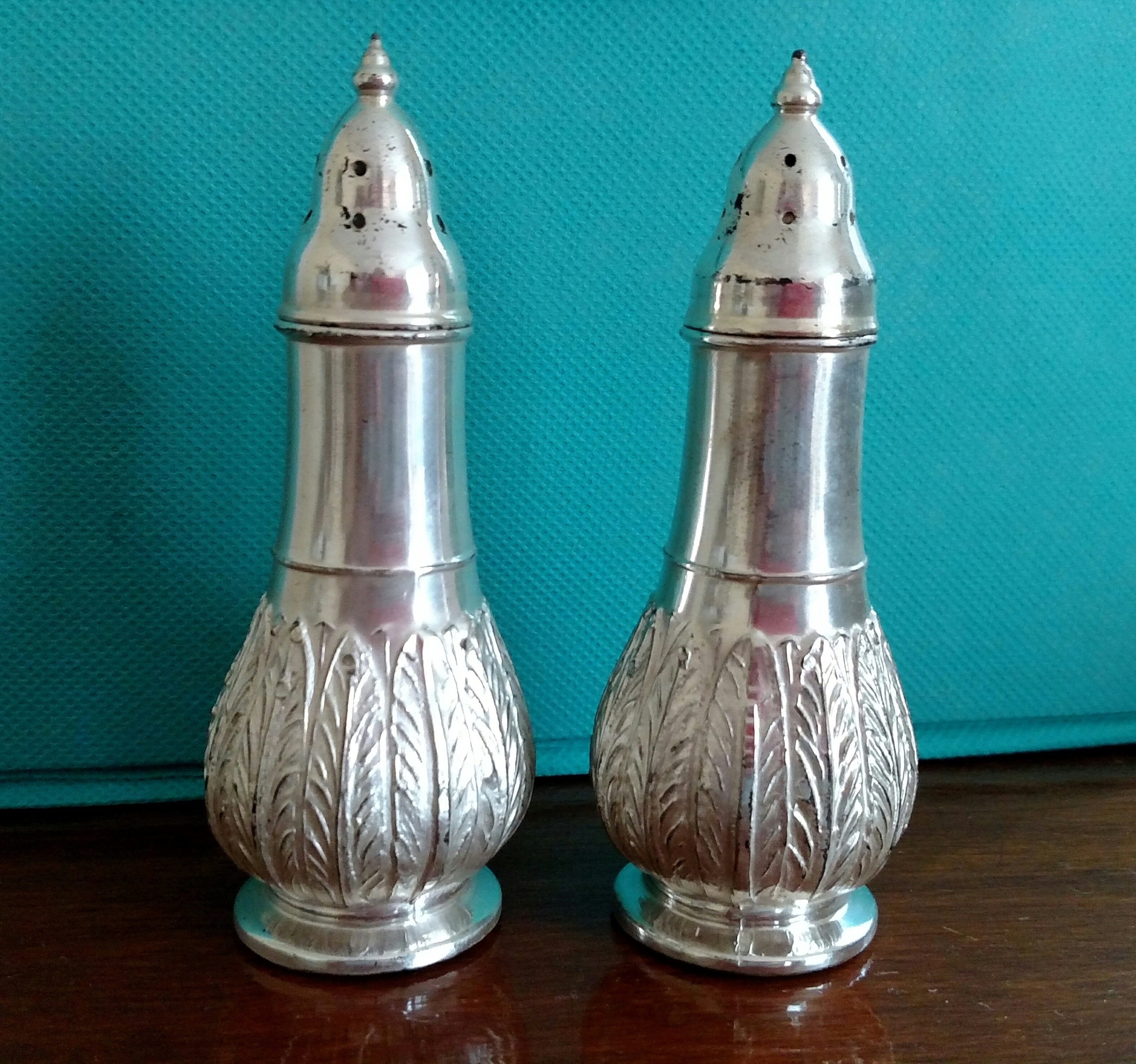 Trent Silverplate Salt & Pepper Shakers Etsy