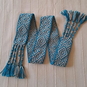 Decorative Card Woven Wool Band, Woven Shelf or Mantel Runner
