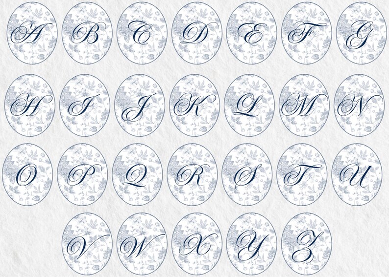 Floral Monogram Initial Wedding Logo Premade Logo Design Navy Blue