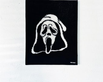 Knitted Glow in the Dark Ghostface Wall Art