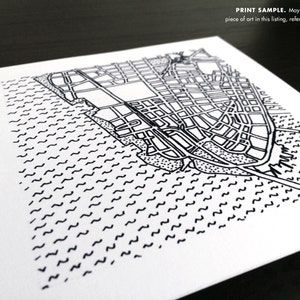 Little Italy SoHo Tribeca West Village NYC Street Grid Hand drawn map 01.05 image 3