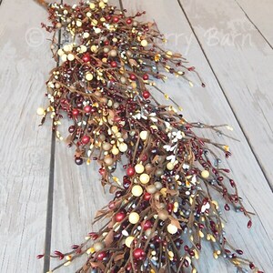 Berry Garland, Country Garland, Primitive Garland, Mixed Berry Garland, Farmhouse Garland, Wreath Making