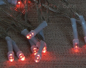 Red LED Lights, Battery Operated Light Sets, Deco Lights, String Lights, Holiday Lights, Fairy Lights, Craft Supplies