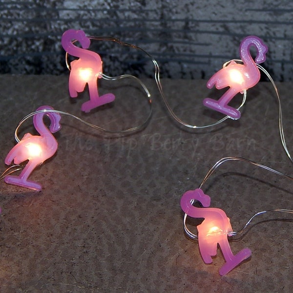 CLOSEOUT - Flamingo String Lights, LED String Lights, Deco Lights, Mini Party Lights