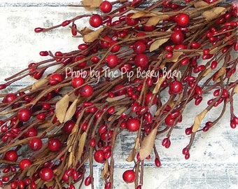 Red Berry Garland: 53" Everyday & Holiday Home Decor