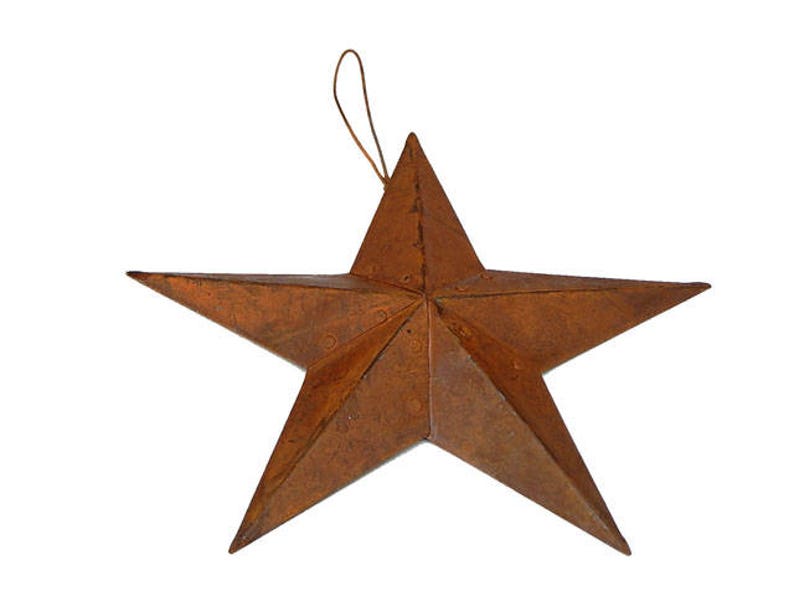 Barn Star Rusty Tin Barn Star Metal Barn Star Primitive Etsy