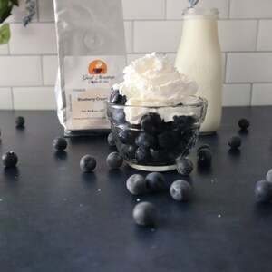 Blueberry Cream Coffee, Whole Bean or Ground, Fruit Flavored Coffee Gift image 4