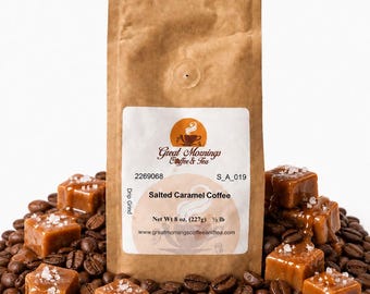 Artisanal Salted Caramel Flavored Coffee Delight - Starbucks-inspired Gourmet Brew for Latte and Caramel Mocha Lovers