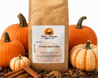 Pumpkin Spice Flavored Coffee | Pumpkin Coffee | Whole Bean or Ground | Fall Coffee | Pumpkin Spice Latte | Autumn Gift
