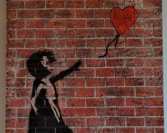  Graffiti on A Brick Wall Two Women Diamond Painting