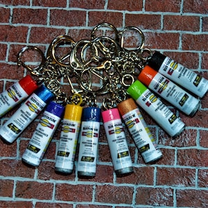 Spray paint can Keychain, fashion clip, charm Your choice of Color