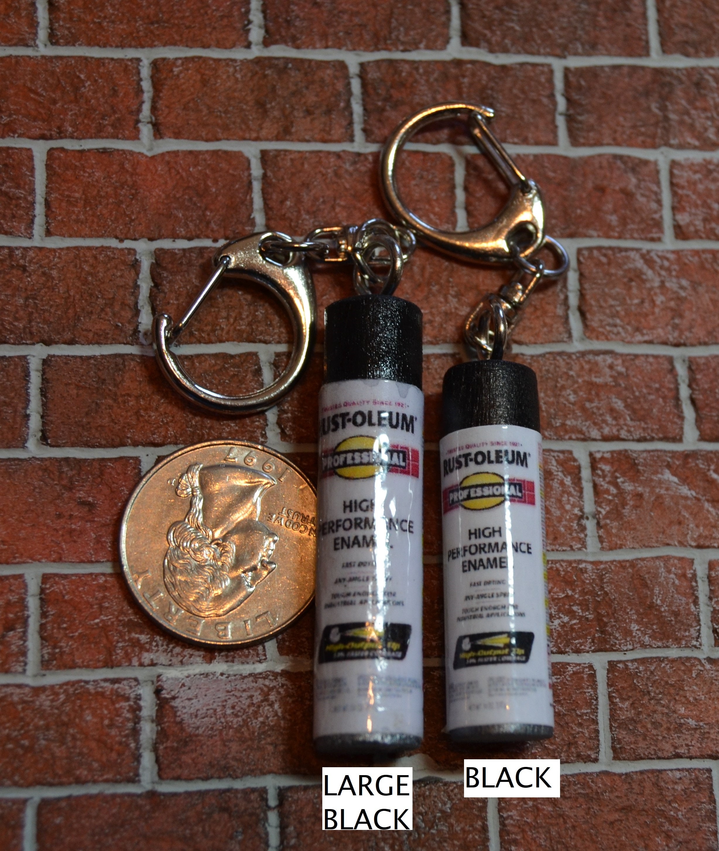 Spray Paint Can Keychain, Fashion Clip, Charm Your Choice of Color