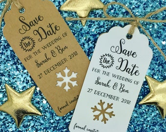 snowflake save date etsy