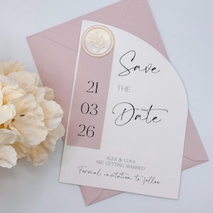 Save the Date, Save The Date Karten, Rosa Save The Date, Einzigartige Save The Dates, Einfache Save The Date