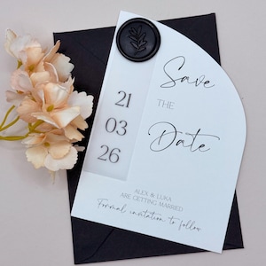 Schwarz Save the Date, Save The Date Karten, Sage Green Save The Date, Einzigartig Save The Dates, Einfach Save The Date