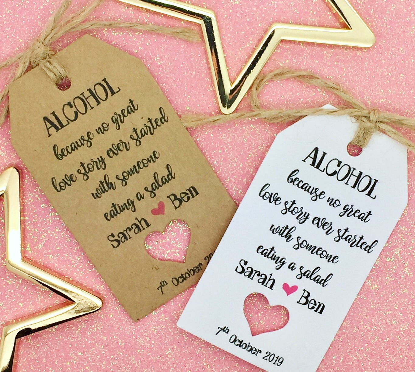 Alcohol Favour Wedding Gift Tags Drink Me Bottle
